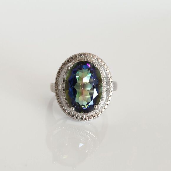 Mystic Gemstone Ring 6.2 Carats Size 7 - Picture 3 of 9